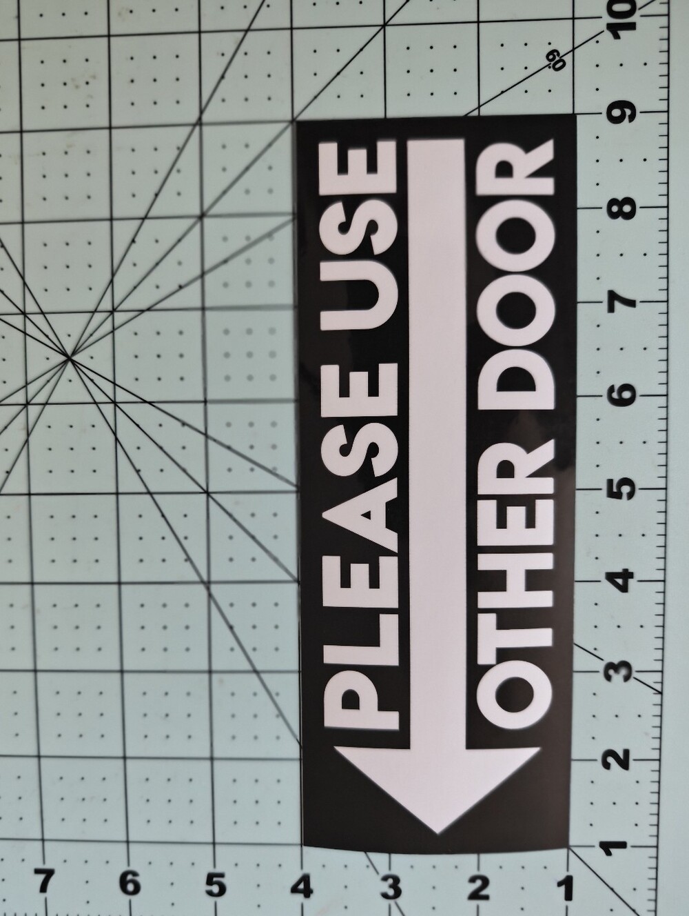 Please Use Other Door Vinyl Left Arrow for business retail store shop warehouse